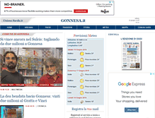 Tablet Screenshot of gonnesa.unionesarda.it