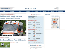 Tablet Screenshot of monastir.unionesarda.it