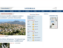 Tablet Screenshot of lotzorai.unionesarda.it