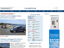 Tablet Screenshot of calasetta.unionesarda.it